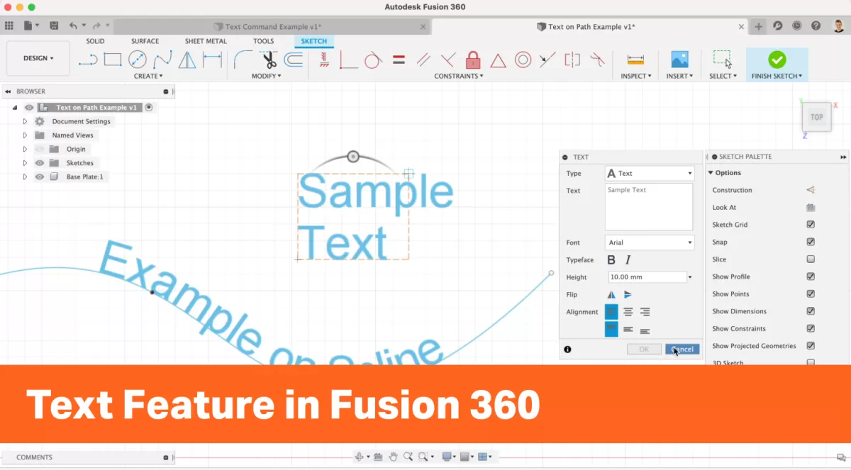 Fusion 360 Text Preparation Tutorial