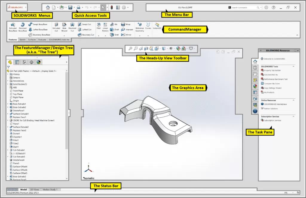SolidWorks Setup and Interface Overview
