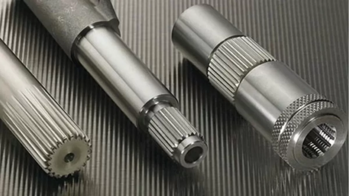 Spline shaft grooves torque transmission