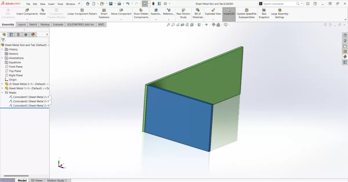 Tab and Slot Design for Mass Production